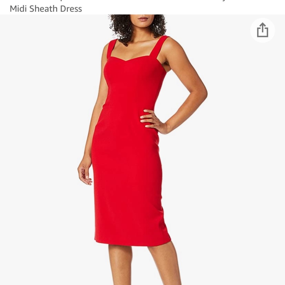 Dress the Population Red Sheath Dress xs